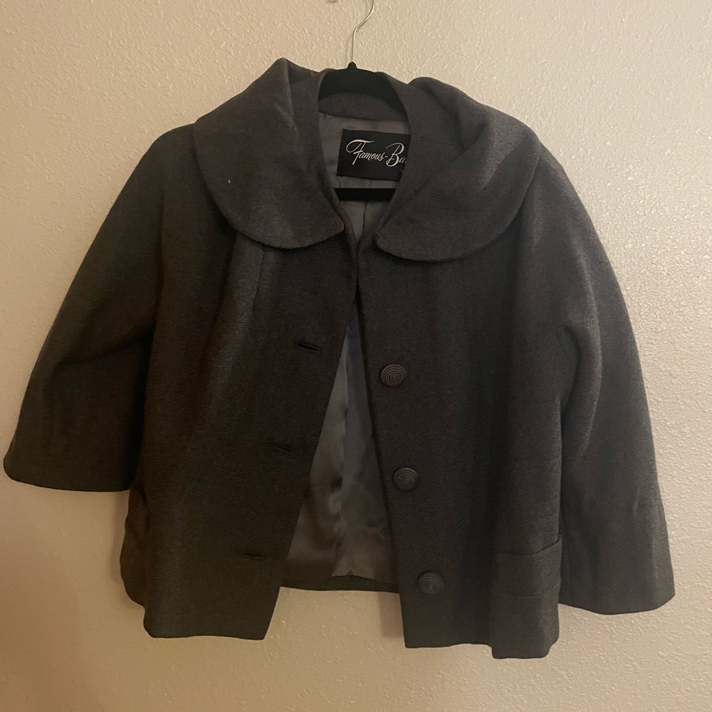 Famous Barr Vintage 3/4 sleeve Wool jacket